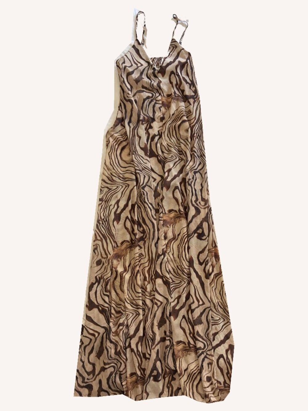 NWT Maxi Patterned Flowy Cami Dress Size S